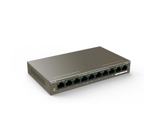 Tenda TEF1110P-8-102W 8-portowy PoE Fast Ethernet + 2 porty Data G - 1391971 - zdjęcie 2